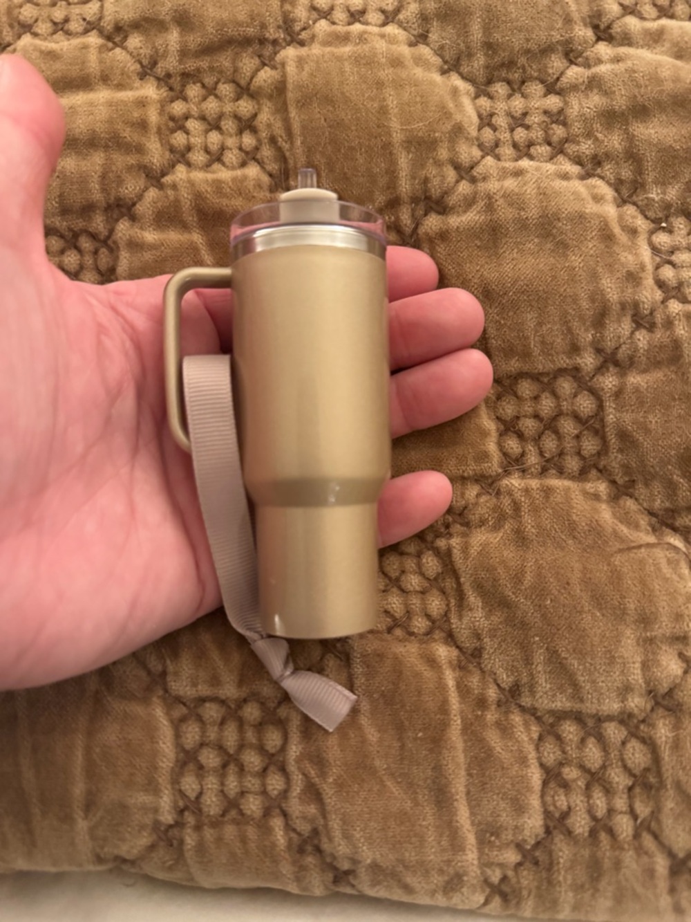Mini Stanley Mug Ornament with Straw and Handle - Picture 3 of 3